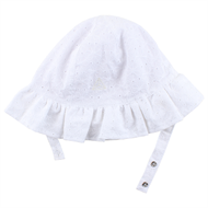 Broderi Anglaise Hat, Nordic Label, Hvid